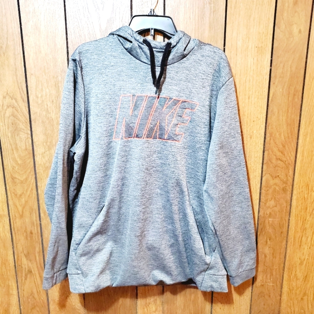 Nike Heathered Hooded Sweatshirt Size Large